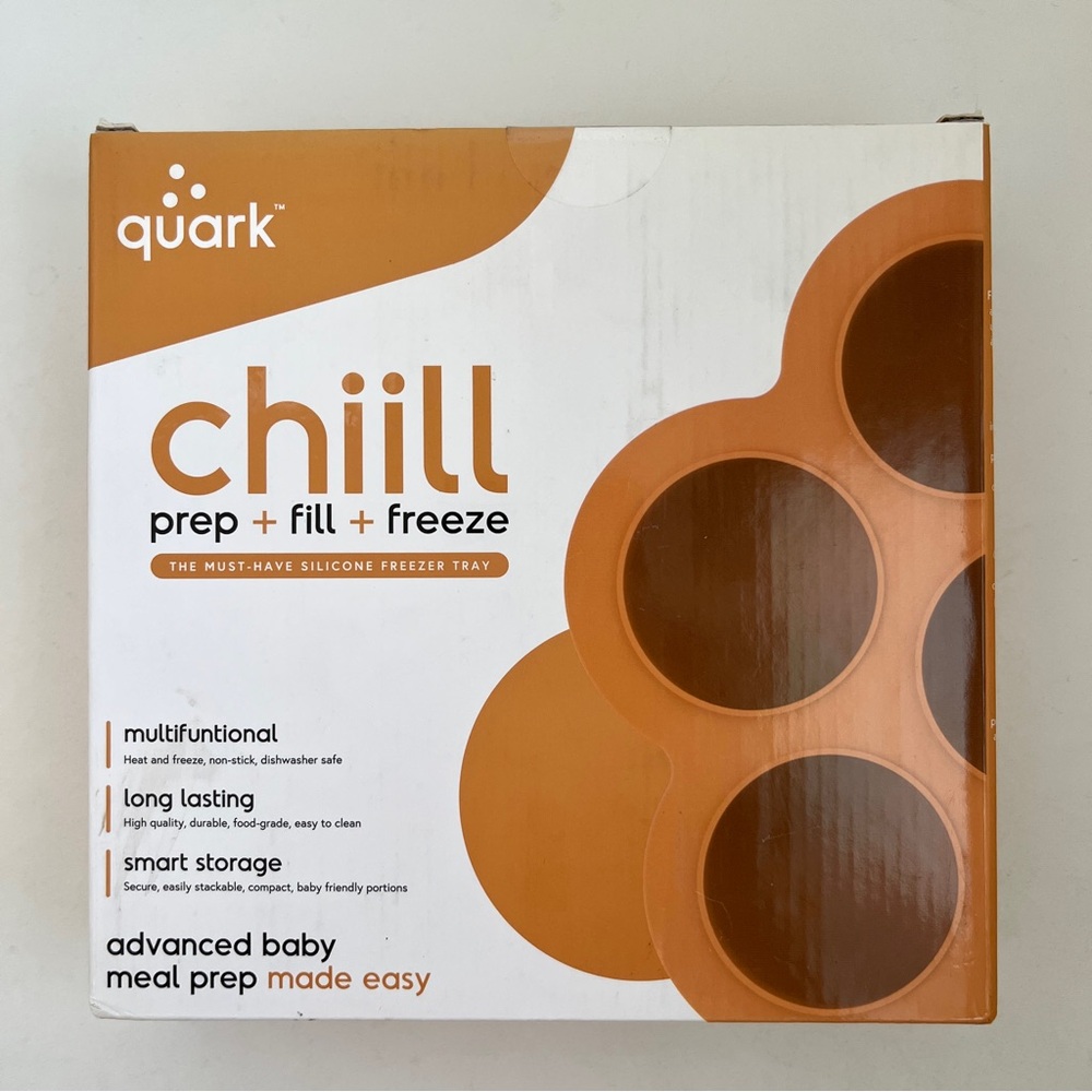 Brand New quark Chiill Silicone Freezer Tray with Lid